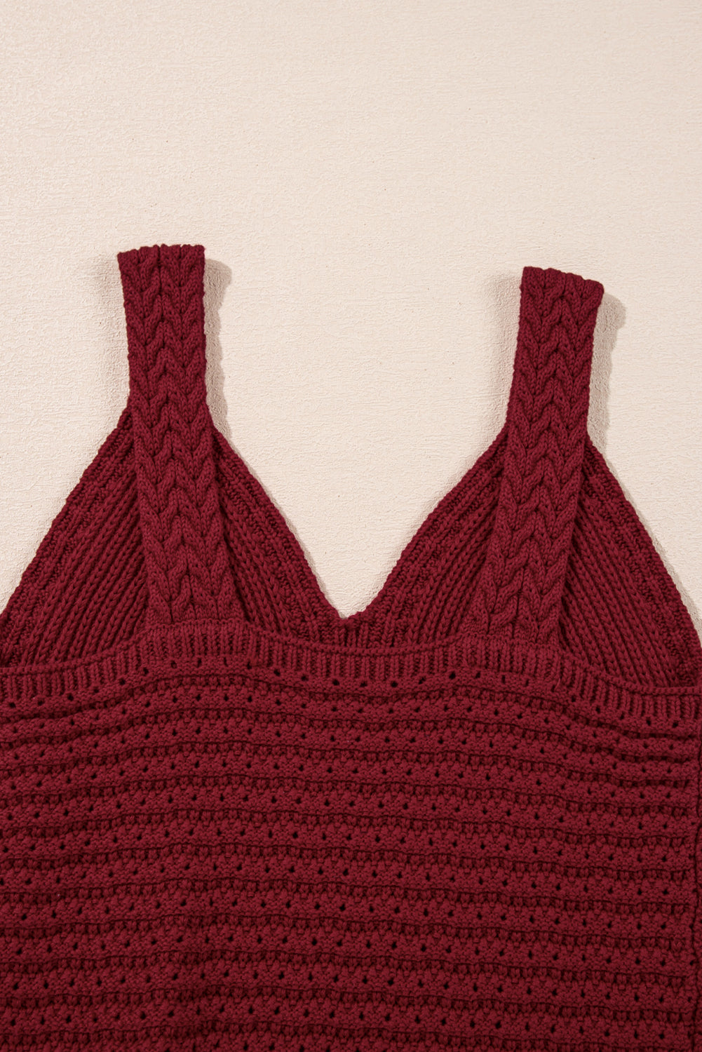 Threaded Pear Parker Pointelle Slim Fit Sweater