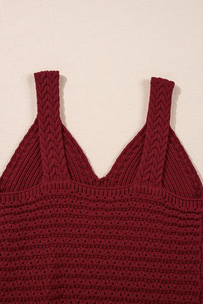 Threaded Pear Parker Pointelle Slim Fit Sweater