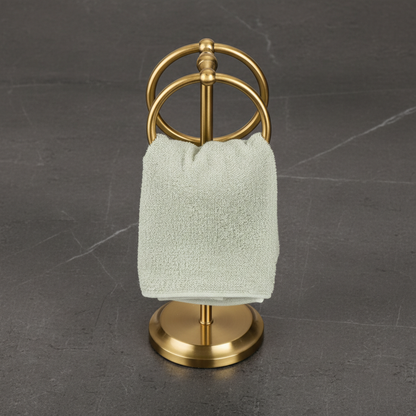 Classical Double Ring Design Fingertip Towel Holder