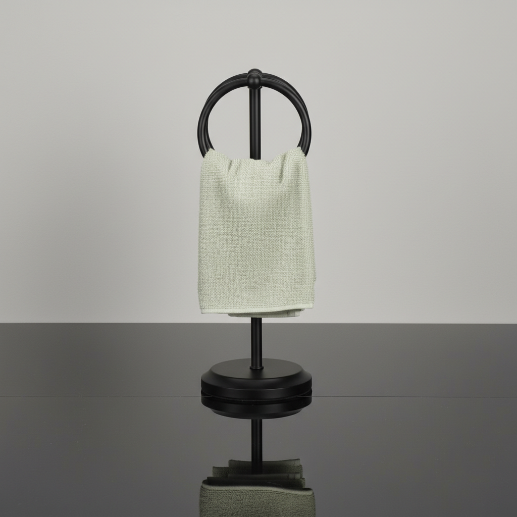 Classical Double Ring Design Fingertip Towel Holder