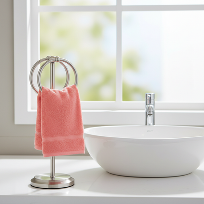 Classical Double Ring Design Fingertip Towel Holder
