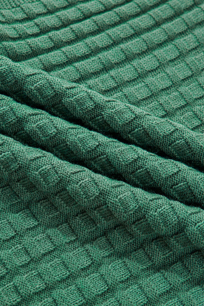 Threaded Pear Birdie Textured Short Sleeve Sweater
