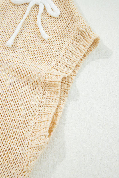 Threaded Pear Giselle applique Cap Sleeve Sweater