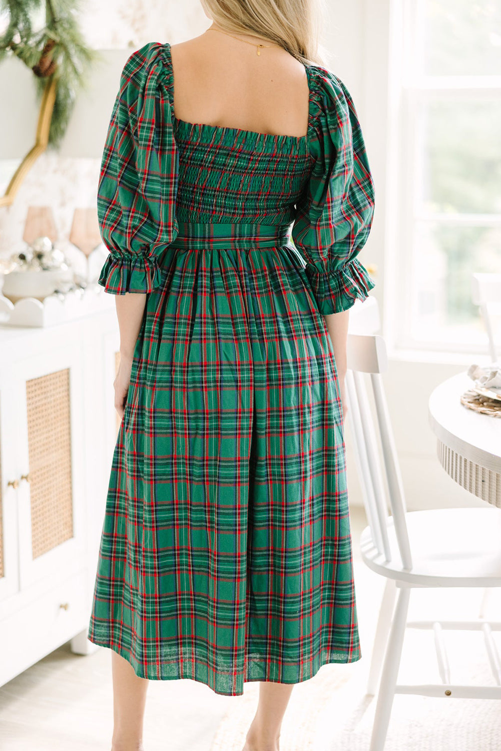 Threaded Pear Scarlett Waist Flared Midi Dress