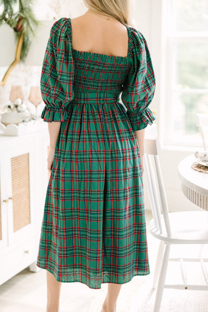 Threaded Pear Scarlett Waist Flared Midi Dress