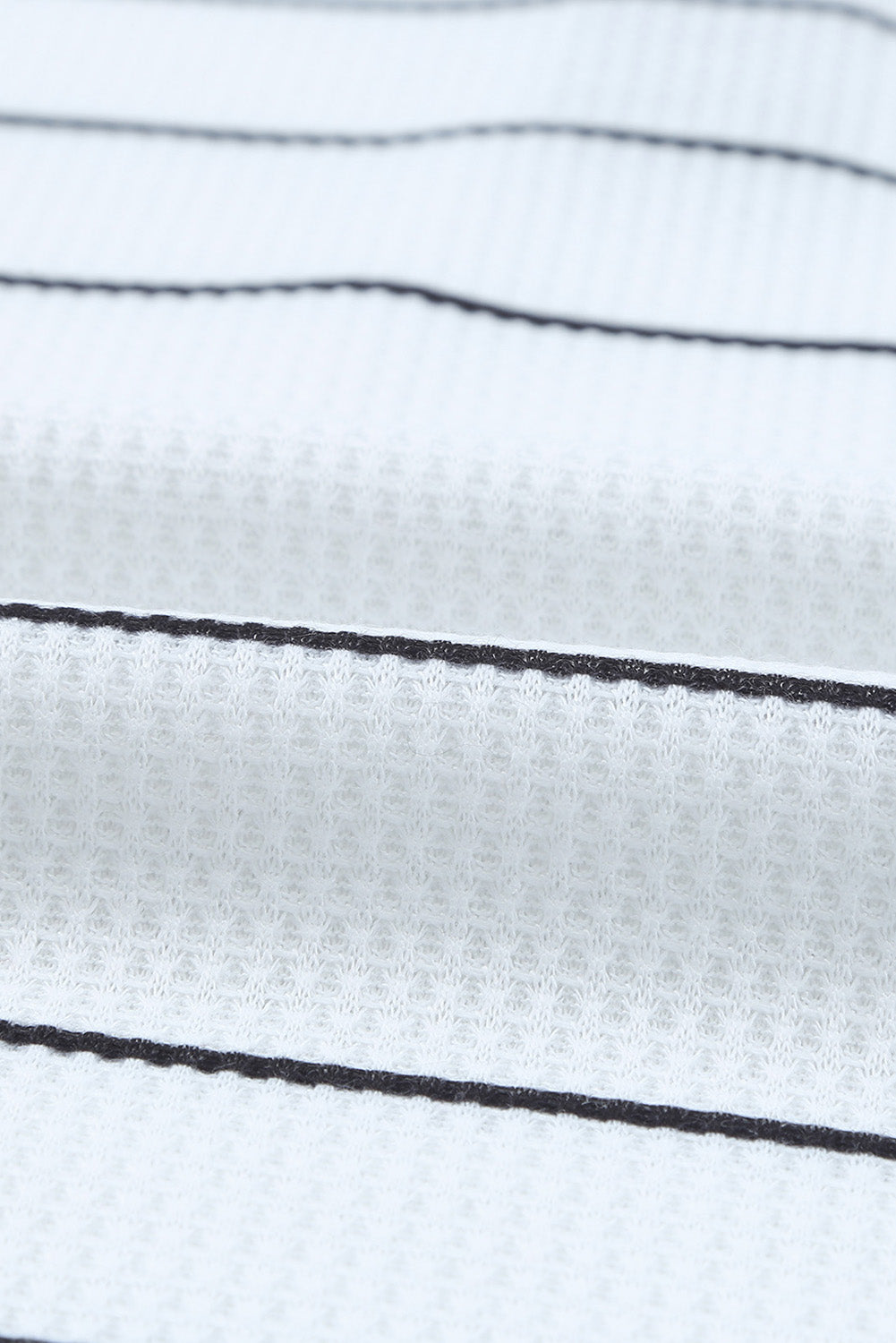 Threaded Pear Simone Henley Waffle Knit Top