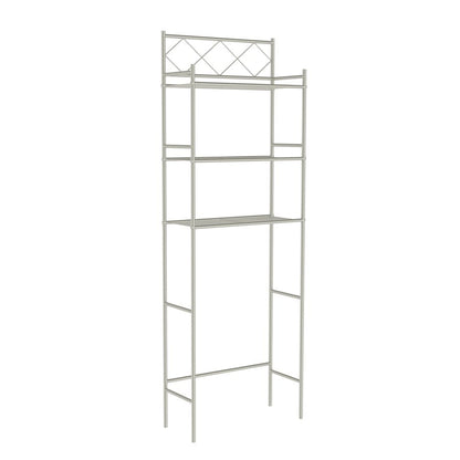 J&V TEXTILES 3-Shelf Metal Bathroom Organizer Over The Toilet, Bathroom Space Saver