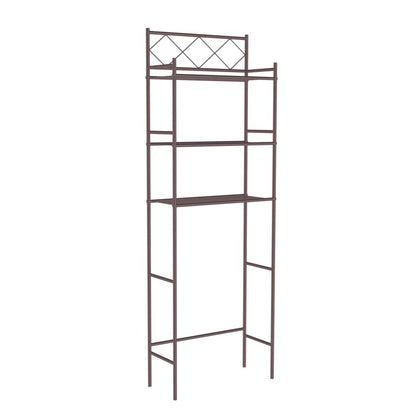 J&V TEXTILES 3-Shelf Metal Bathroom Organizer Over The Toilet, Bathroom Space Saver