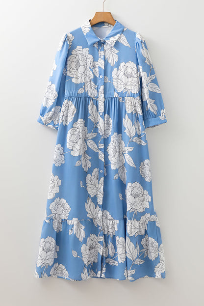 Threaded Pear Isabella Floral Print Shirt