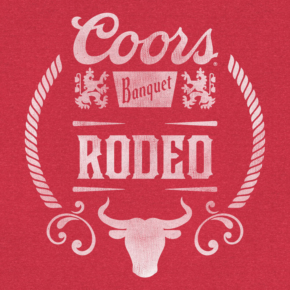 Coors Banquet Rodeo Bull Logo T-Shirt - Red