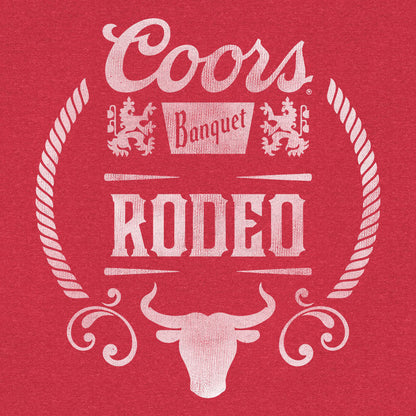 Coors Banquet Rodeo Bull Logo T-Shirt - Red
