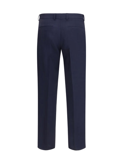 Tailored Pants Dark Blue Wool