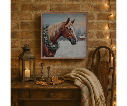 Kendrick Home Horse With Wreath