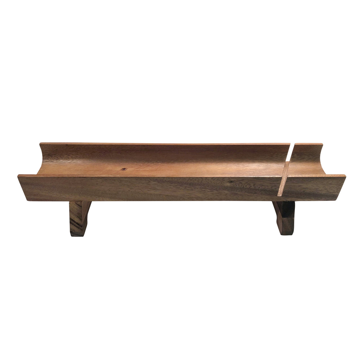 Kalmar Home Acacia Wood French Bread Tray - Raised