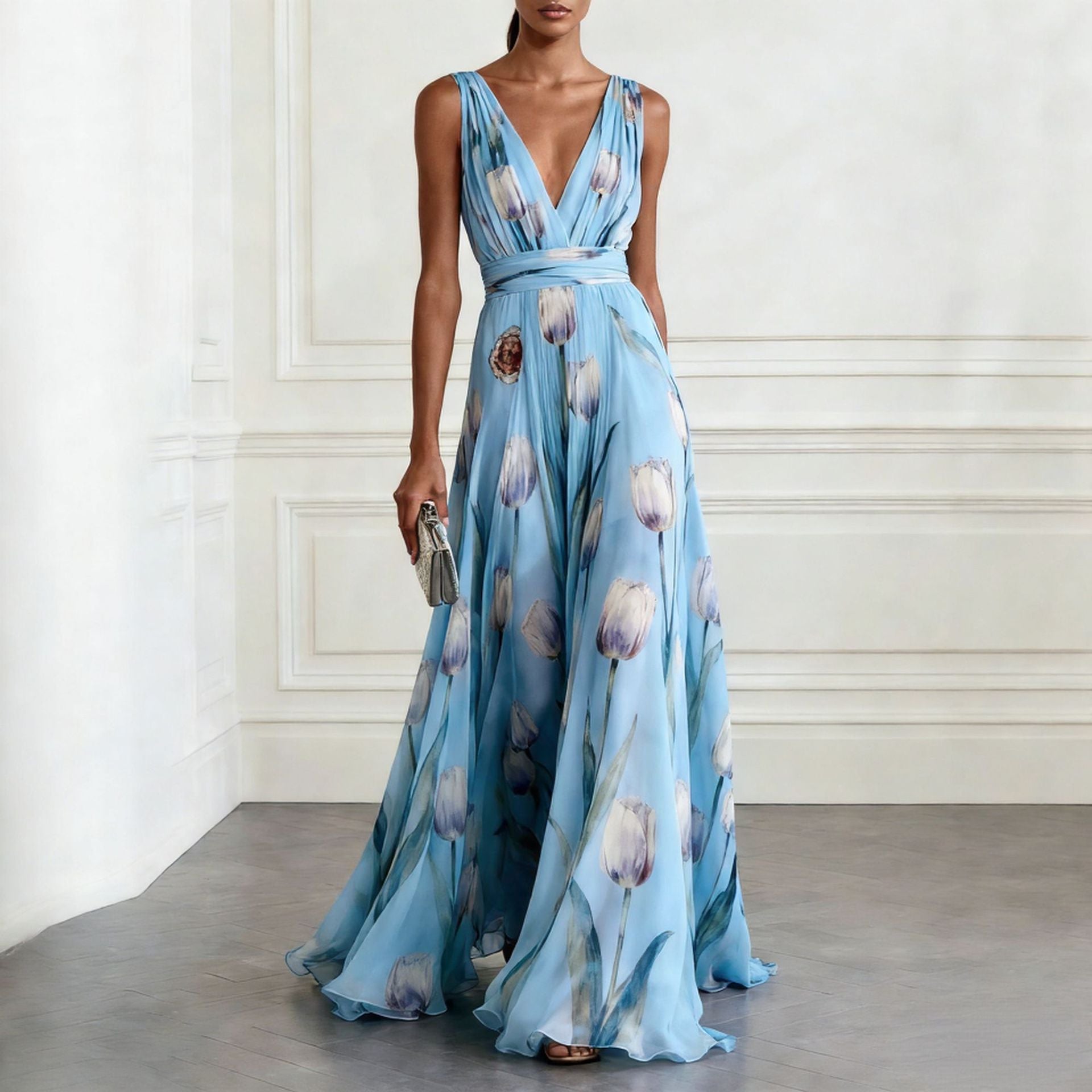 tulip dress design Elara's Tulip Garden Dress Ivory / S