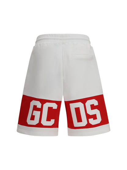 Sweat Shorts Band Logo Optic White/Red