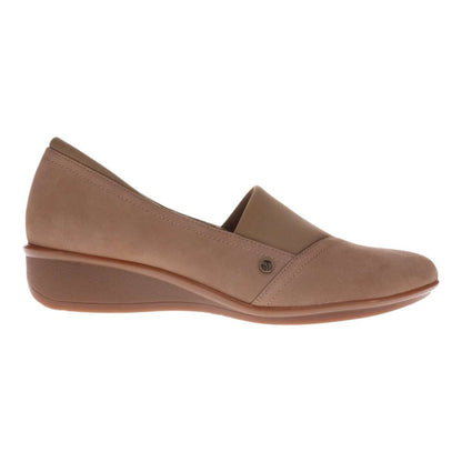 Naples Wedged Loafer - Toffee Nubuck
