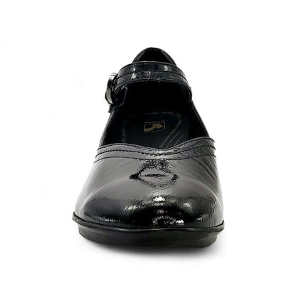Narita Mary-Jane Flats - Black Patent
