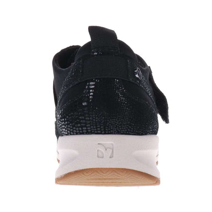 Virginia Adjustable Casual Sneaker - Black Lizard