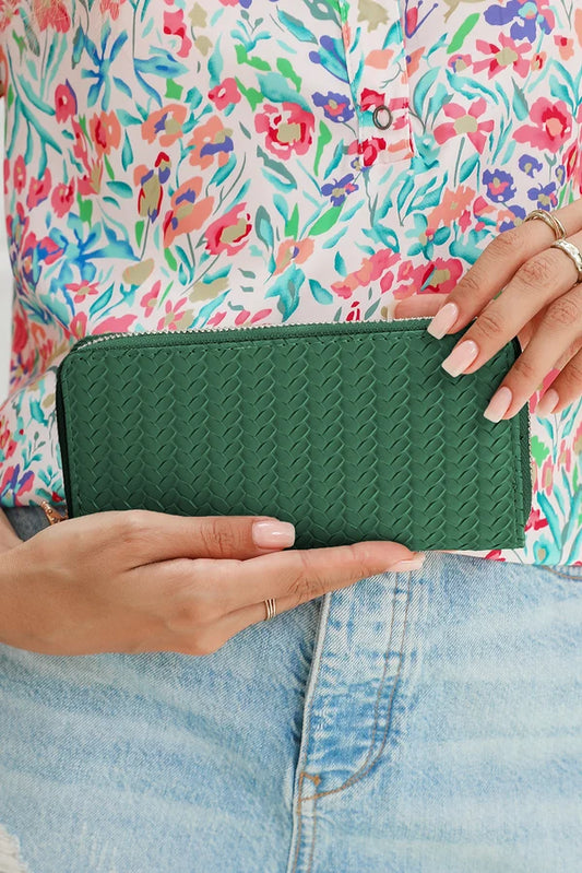 Threaded Pear Finley Zip around Long Wallet