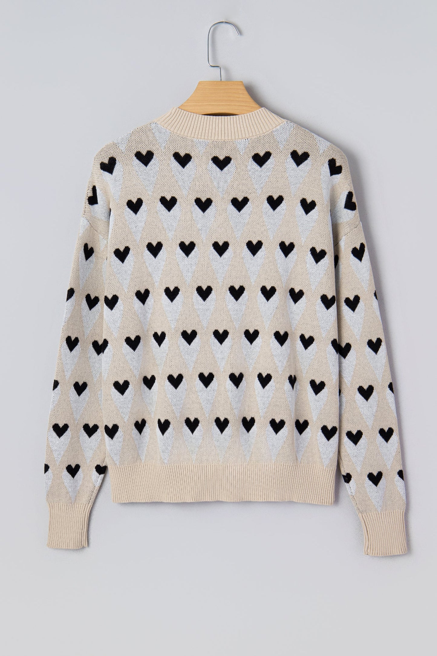Threaded Pear Aspyn Ribbed Trim Loose Sweater