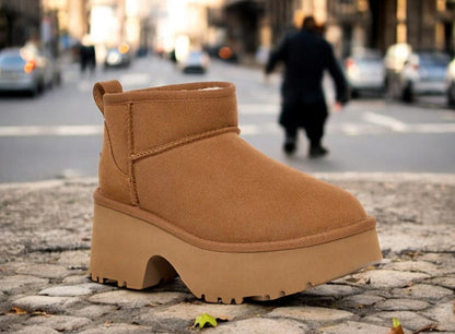 UGG Women's Classic Ultra Mini New Heights Boot 'Chestnut' Boots