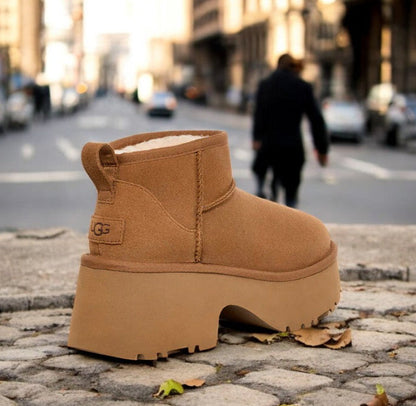 UGG Women's Classic Ultra Mini New Heights Boot 'Chestnut' Boots