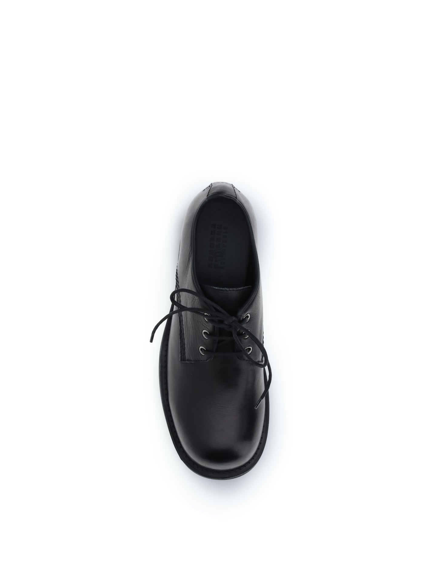 Biker Lace-Up Shoes Black