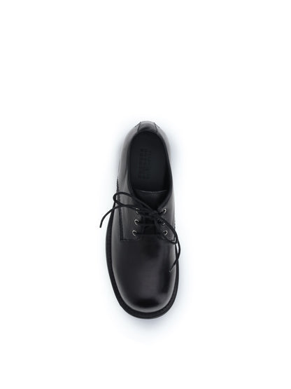Biker Lace-Up Shoes Black