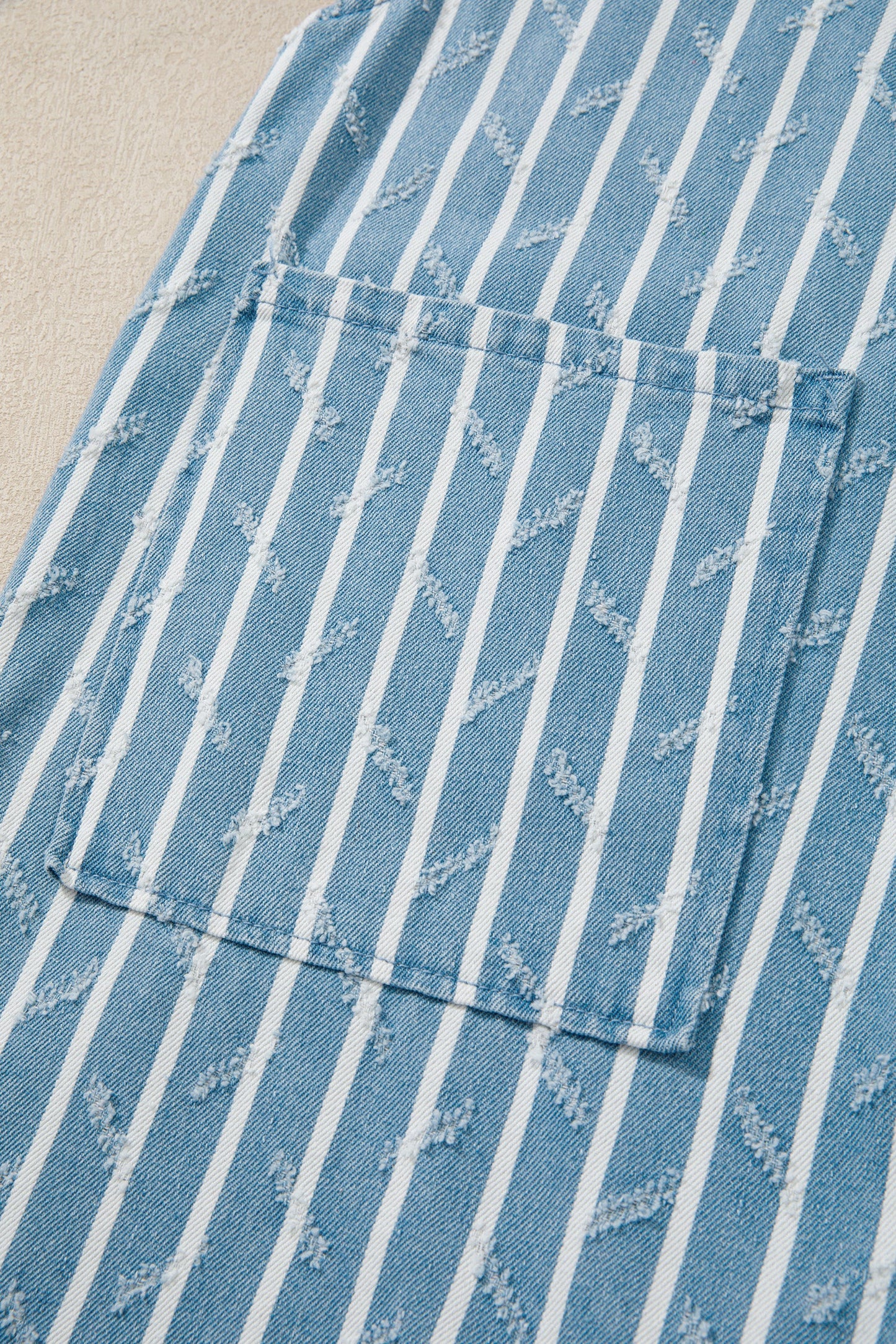 Threaded Pear Angel Ruffled Wide Leg Overalls