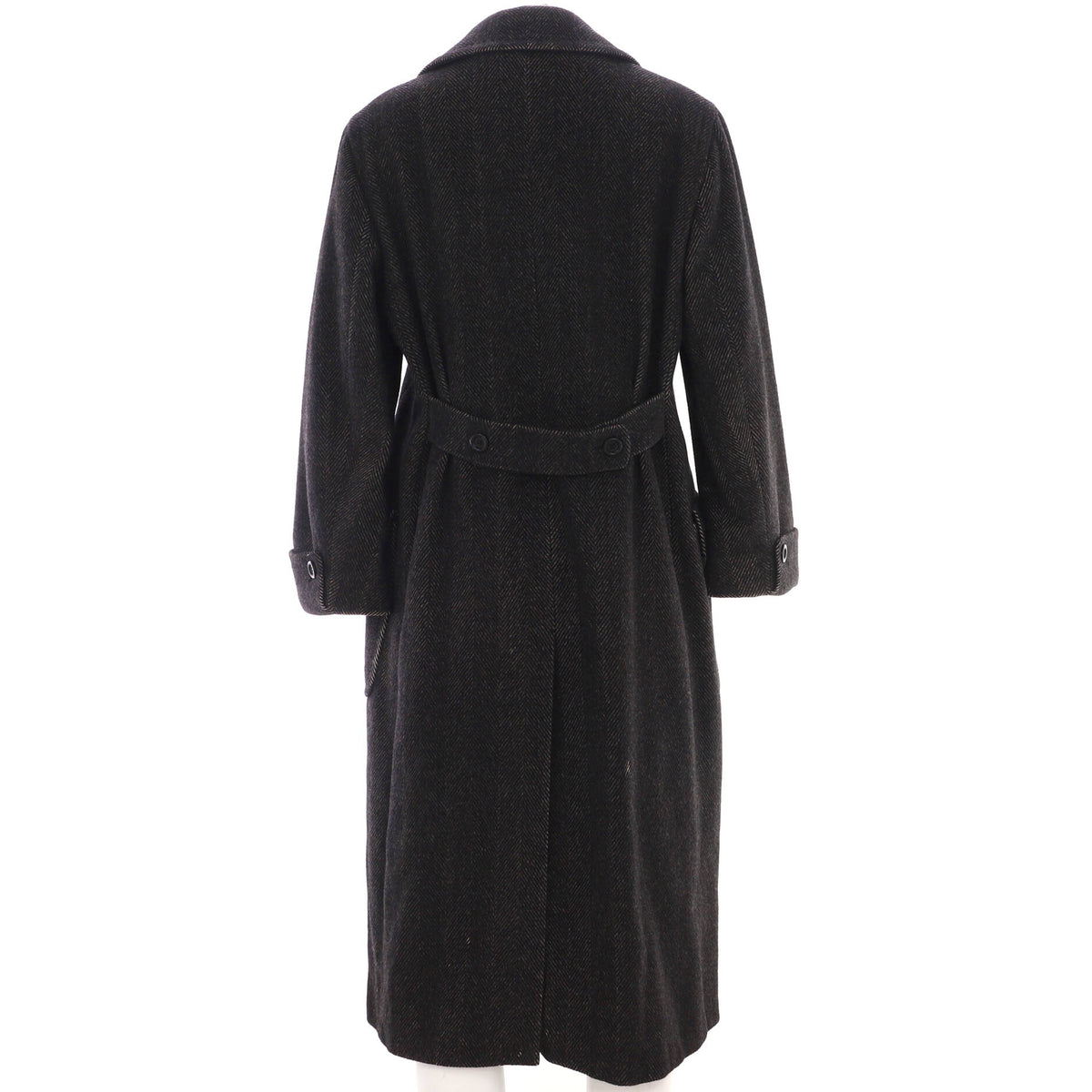 Women's Two Pocket Double Breasted Coat Alpaca Blend
