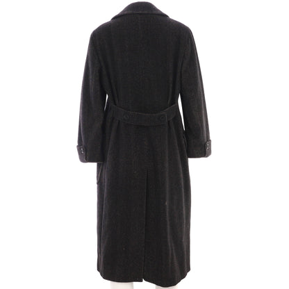 Women's Two Pocket Double Breasted Coat Alpaca Blend