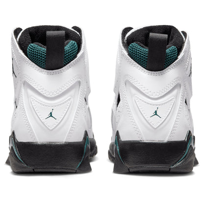 [343795-133] Grade School Air Jordan True Flight 'white Oxidized Green Black'