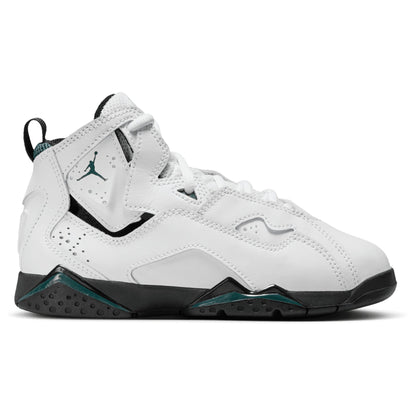 [343796-133] Grade School Air Jordan True Flight 'white Oxidized Green Black'