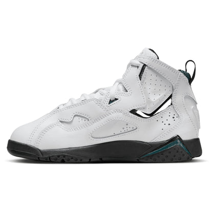 [343796-133] Grade School Air Jordan True Flight 'white Oxidized Green Black'