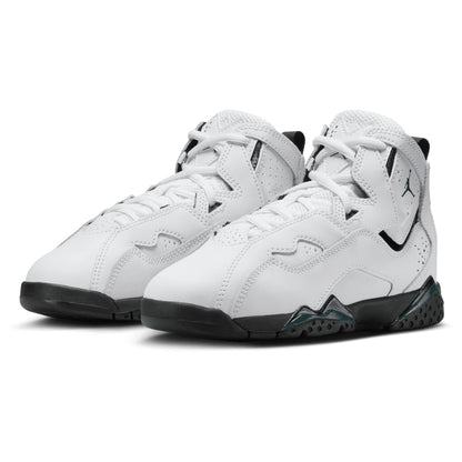 [343796-133] Grade School Air Jordan True Flight 'white Oxidized Green Black'