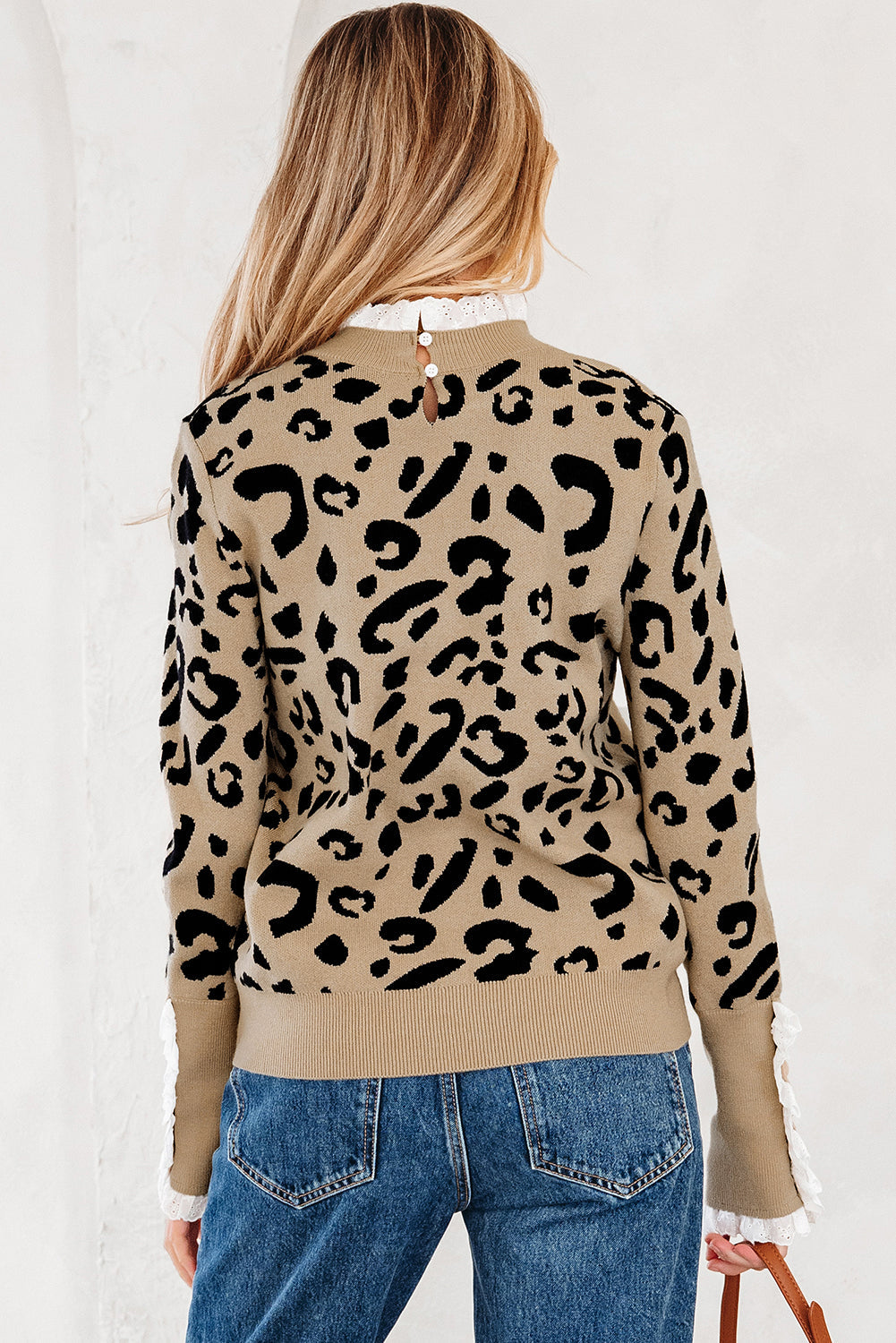 Threaded Pear Amelia Ribbed Detail Cuffed Sweater