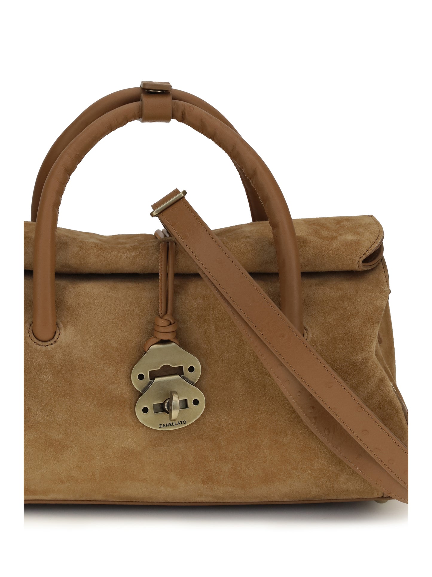 Handbag Dotta Brown Calf Leather
