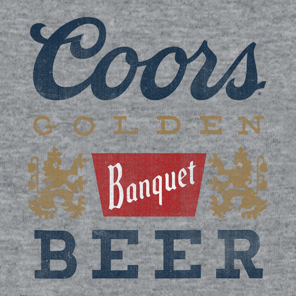 Coors Banquet Beer Logo T-Shirt - Gray
