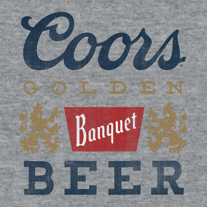 Coors Banquet Beer Logo T-Shirt - Gray