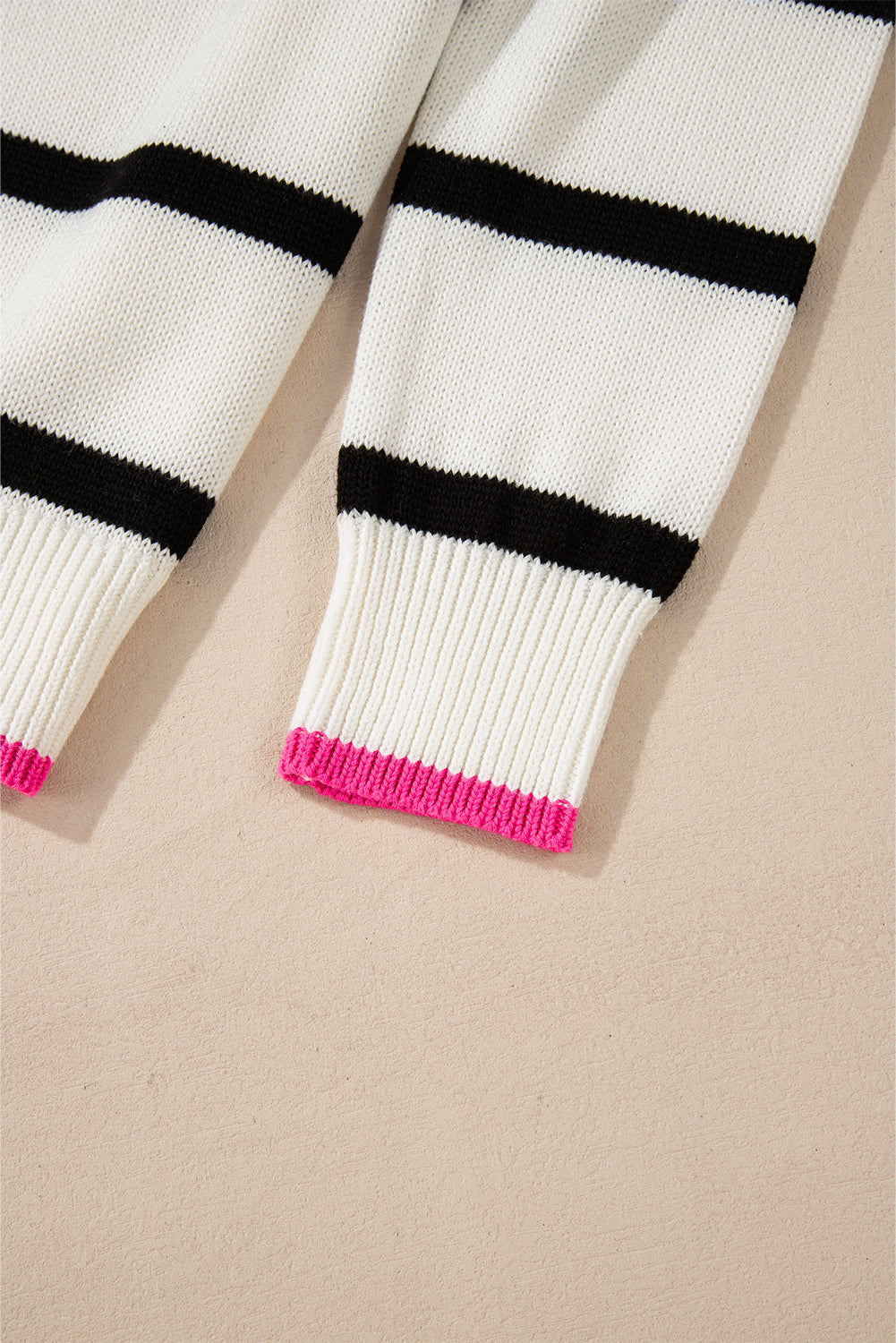 Threaded Pear Avery Contrast Drop Shoulder Sweater