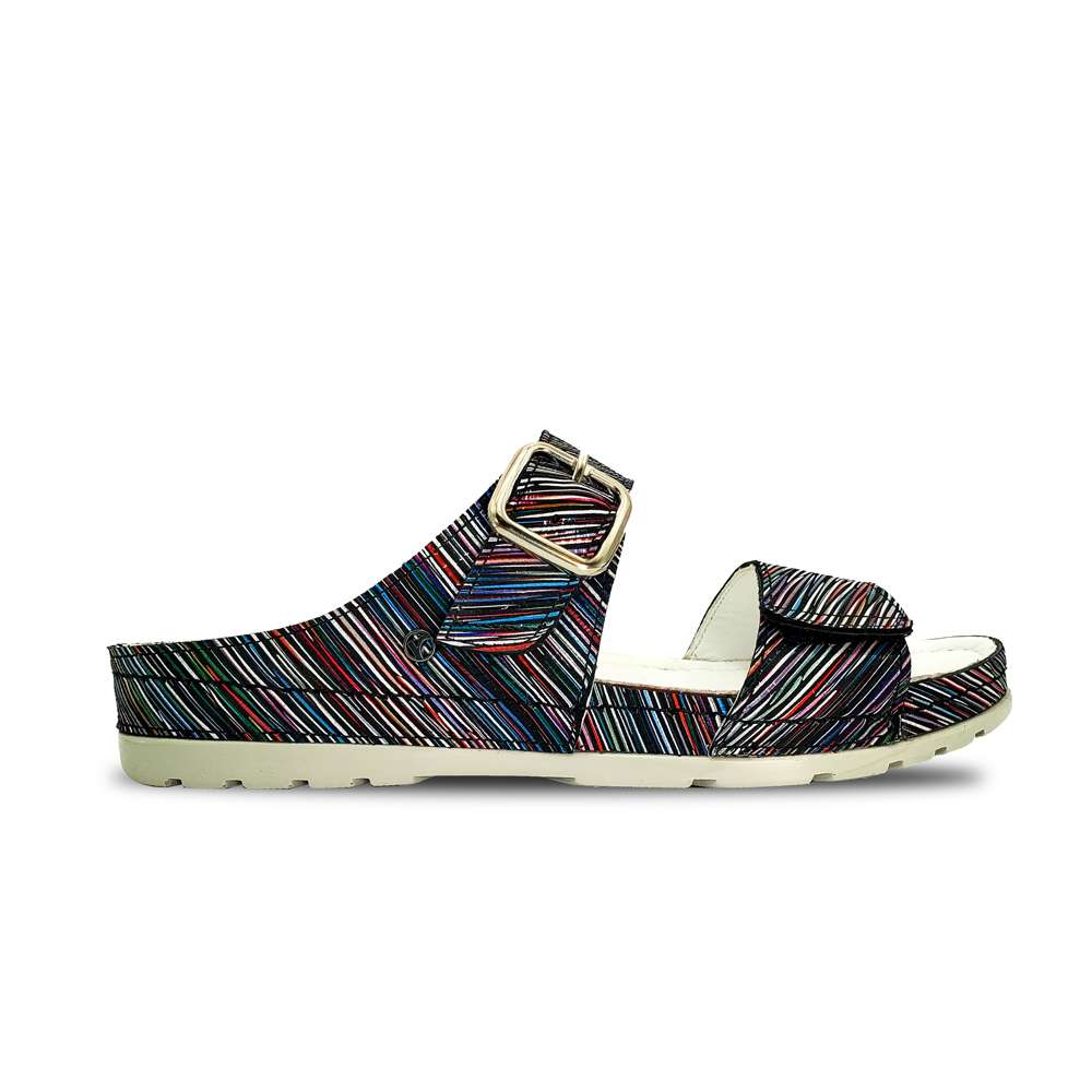 Palma Sandal - Black Stripe
