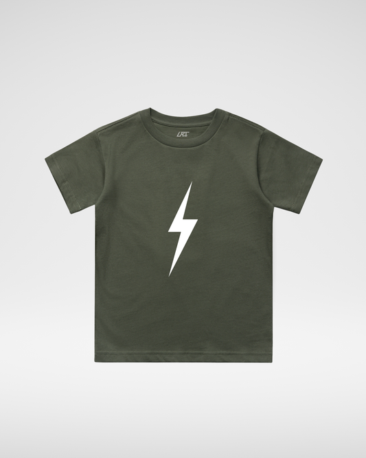 White Bolt Tee - Cypress
