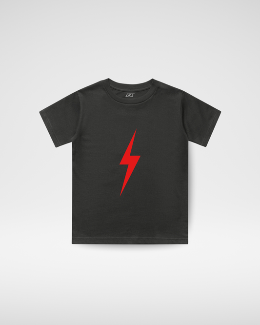 Crimson Bolt Tee - Black