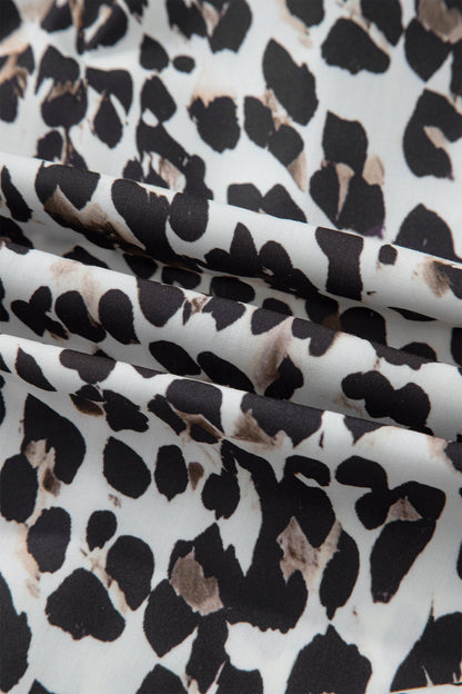 Threaded Pear Kayleigh Print Contrast Trim Long Sleeve PLUS Top