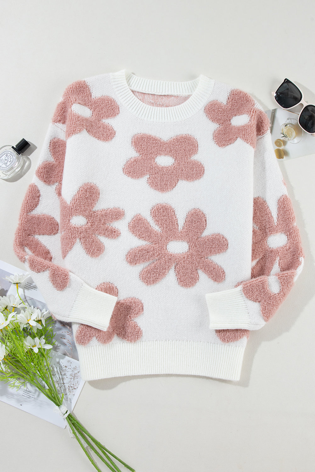 Threaded Pear Aria Drop Shoulder Loose Sweater