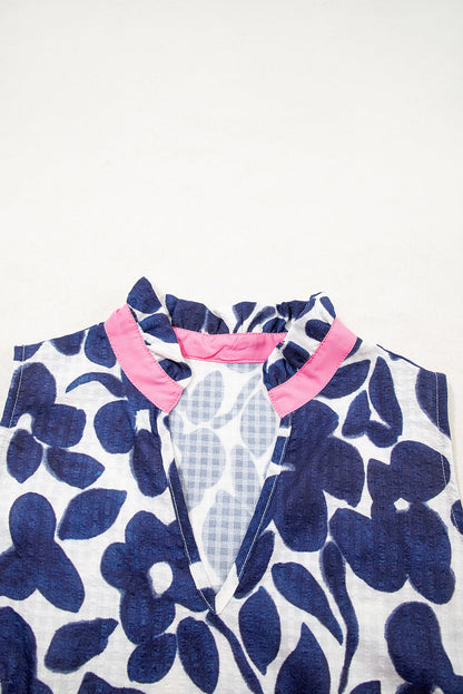 Threaded Pear Margaret Colorblock Notched Mini Dress