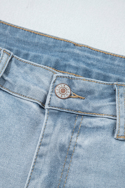 Threaded Pear Kimberly Length Distressed Skinny Jeans