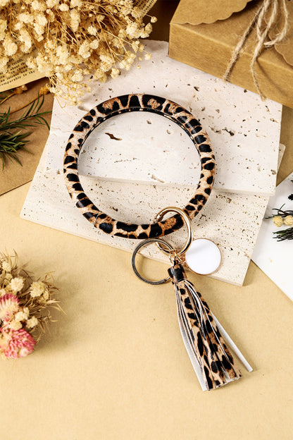 Threaded Pear Amani Key Chain Bangle Bracelet