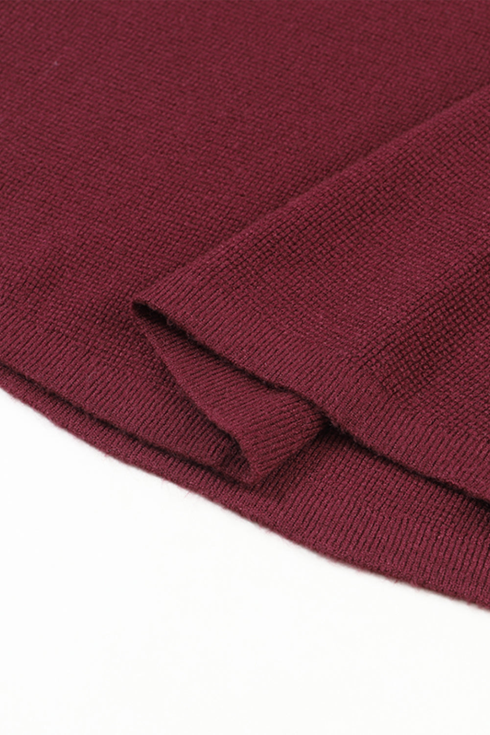 Threaded Pear Aria Sleeve Plain Knit Sweater